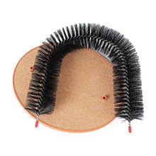 将图片加载到图库查看器,Comfortable Arch Cats Massager Pet Cat Itching Grooming Supplies Round Fleece Base Kitten Bristle Ring Brush and Carpet Base Groomer Massager Scratcher for Controlling Shedding Healthy Fur and Claws Toy Scratching Device Brush for Pets