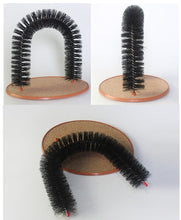将图片加载到图库查看器,Comfortable Arch Cats Massager Pet Cat Itching Grooming Supplies Round Fleece Base Kitten Toy Scratching Device Brush For Cat Arch Self Grooming and Massaging Brush Toy Pet Scratcher Pads Hair Cleaner