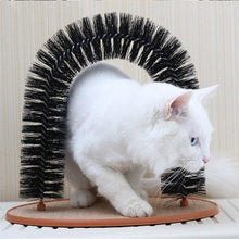 将图片加载到图库查看器,Comfortable Arch Cats Massager Pet Cat Itching Grooming Supplies Round Fleece Base Kitten Toy Scratching Device Brush For Cat Arch Self Grooming and Massaging Brush Toy Pet Scratcher Pads Hair Cleaner