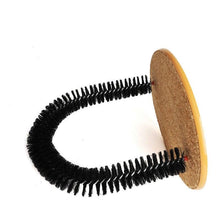 将图片加载到图库查看器,Comfortable Arch Cats Massager Pet Cat Itching Grooming Supplies Round Fleece Base Kitten Toy Scratching Device Brush For Cat Arch Self Grooming and Massaging Brush Toy Pet Scratcher Pads Hair Cleaner