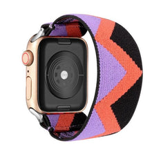 Load image into Gallery viewer, Comfortable Elastic Scrunchie Strap Band For Watch Women Bracelet Compatible With Watch Band 41mm 40mm 38mm Women Girls Adjustable Elastic Nylon Strap Solo Loop Replacement Lightweight Wristband For Watches