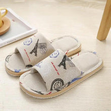 Load image into Gallery viewer, Comfortable Elegant Flower Design Indoor Soft Slipper Spring Autumn Lightweight Flip Flops For Women Classic Bedroom Slippers Ladies Foldable Flip Flops