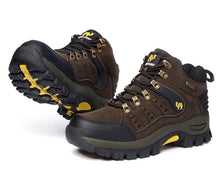 将图片加载到图库查看器,Comfortable Outdoor Waterproof Hiking Boots Men's Spring And Autumn Hiking Wear-Resistant Mountain Sports Boots Hunting Shoes High Waterproof Hiking Boots Outdoor Lightweight Mens Shoes