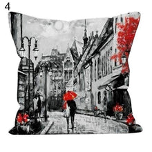 Load image into Gallery viewer, Comfortable Pillowcase Eiffel Tower Romantic Couple Pillowcase Valentine's Day Throw Pillow Covers Couple Romantic Kissing Under Eiffel Tower And Big Ben Decorative Pillow Case Cushion Cover Decorative Pillowcase
