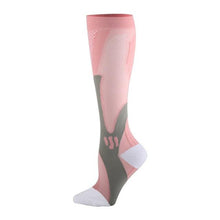 将图片加载到图库查看器,Compression Socks Nylon Medical Nursing Stockings Specializes Outdoor Cycling Sport Socks Men,20-30mmhg Run Nurse Socks for Edema Diabetic Varicose Veins Fast-drying Breathable Adult Sports Socks