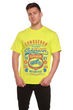 将图片加载到图库查看器,Conqueror Speedway Men's Bamboo Viscose/Organic Cotton Short Sleeve Graphic T-Shirt