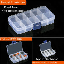 Load image into Gallery viewer, Container Plastic Box Practical Adjustable Compartment Jewelry Earring Bead Screw Holder Case Display Case storage Box Plastic Jewelry Box for Earrings Rings Necklaces Storage Box