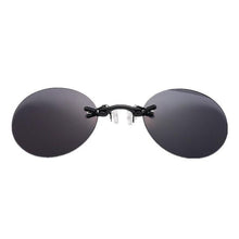 Load image into Gallery viewer, Convenient And Lightweight Sun Protection Sunglasses New Clip On Nose Glasses New Round Rimless Matrix Shape Sunglasses For Men & Women Mini Frameless Vintage Sunglasses For men