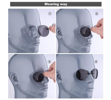 Load image into Gallery viewer, Convenient And Lightweight Sun Protection Sunglasses New Clip On Nose Glasses New Round Rimless Matrix Shape Sunglasses For Men & Women Mini Frameless Vintage Sunglasses For men