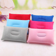 Load image into Gallery viewer, Convenient Ultralight Inflatable Air Pillow Sleep Cushion Travel Bedroom Hiking Beach Car Plane Ultralight Inflatable PVC Nylon Air Pillow Sleep Cushion Travel Bedroom Hiking Beach Car Plane Head Rest Support Inflatable Camping Head Rest Support 34*22cm