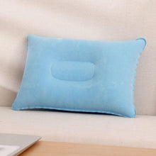 Load image into Gallery viewer, Convenient Ultralight Inflatable Air Pillow Sleep Cushion Travel Bedroom Hiking Beach Car Plane Ultralight Inflatable PVC Nylon Air Pillow Sleep Cushion Travel Bedroom Hiking Beach Car Plane Head Rest Support Inflatable Camping Head Rest Support 34*22cm