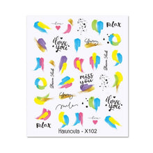 将图片加载到图库查看器,Cool Geometrics Pattern Water Decals Stickers Flower Leaves Slider For Nails Spring Summer Nail Art Decoration Tattoos Women Nail Art Stickers Water Transfer Decals Design Nail Art Supplies Manicure Acrylic Nail Foil Stencils Decorations