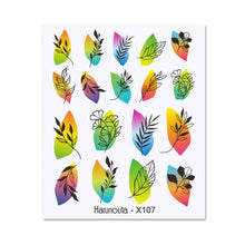 将图片加载到图库查看器,Cool Geometrics Pattern Water Decals Stickers Flower Leaves Slider For Nails Spring Summer Nail Art Decoration Tattoos Women Nail Art Stickers Water Transfer Decals Design Nail Art Supplies Manicure Acrylic Nail Foil Stencils Decorations