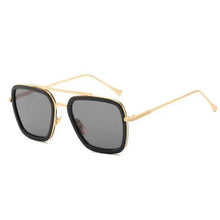 Load image into Gallery viewer, Cool Glasses Modern Elegant Cosplay Vintage Retro Sunglasses Vintage Aviator Square Sunglasses for Men Gold Frame Retro Classic Sunglasses