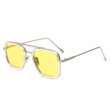 Load image into Gallery viewer, Cool Glasses Modern Elegant Cosplay Vintage Retro Sunglasses Vintage Aviator Square Sunglasses for Men Gold Frame Retro Classic Sunglasses