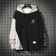 Load image into Gallery viewer, Cool Luxury Spring Autumn Striped Hoodie Sweatshirt Men's Thick Fleece Hip Hop High Streetwear Clothes Unique Design Long Sleeve Hoodies Casual Drawstring Hooded Sweatshirts