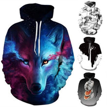 将图片加载到图库查看器,Cool Print Autumn Winter Hoodie