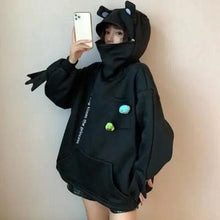 将图片加载到图库查看器,Cool Women Hoodie Perfect Sleeping Frog Pullover Winter Sense Hooded Modern Casual Sweatshirts Cute Funny Style Comfortable Frog Pullover Hoodie For Women