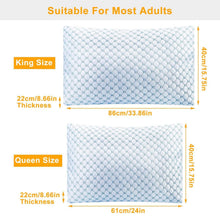 将图片加载到图库查看器,Cooling Memory Foam Pillow Ventilated with Cooling Gel Infused Memory Foam