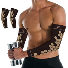 Load image into Gallery viewer, Copper Infused Arm Compression Elbow Support Sleeves
