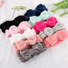 将图片加载到图库查看器,Coral Fleece Soft Headband Cross Top Knot Hairband Elastic Hair Band For Women Girls Wash Face Turban Headwear Gorgeous Hair Accessories For Women