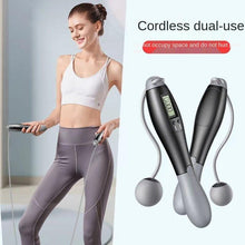 Load image into Gallery viewer, Cordless Electronic Skipping Rope Gym Fitness Cordless Skipping Smart Jump Rope With LCD Screen Counting Speed Skipping Rope With Calorie Counter Adjustable Digital Weighted Jumping Rope For Fitness Exercise Cordless Jump Rope Suitable For Women