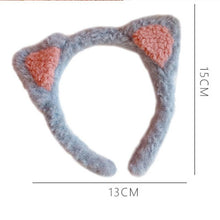 Load image into Gallery viewer, Cotton Cat's ears Autumn Winter 1Pc Plush Soft Warm Headband Hair Band Headwear for Women Girl Mix Styling Gorgeous Hair Accessories For Women