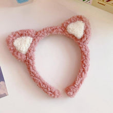 Load image into Gallery viewer, Cotton Cat's ears Autumn Winter 1Pc Plush Soft Warm Headband Hair Band Headwear for Women Girl Mix Styling Gorgeous Hair Accessories For Women