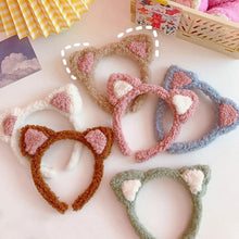 Load image into Gallery viewer, Cotton Cat's ears Autumn Winter 1Pc Plush Soft Warm Headband Hair Band Headwear for Women Girl Mix Styling Gorgeous Hair Accessories For Women