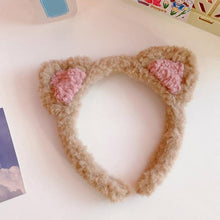 Load image into Gallery viewer, Cotton Cat's ears Autumn Winter 1Pc Plush Soft Warm Headband Hair Band Headwear for Women Girl Mix Styling Gorgeous Hair Accessories For Women