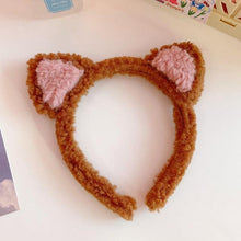Load image into Gallery viewer, Cotton Cat's ears Autumn Winter 1Pc Plush Soft Warm Headband Hair Band Headwear for Women Girl Mix Styling Gorgeous Hair Accessories For Women