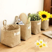 Load image into Gallery viewer, Cotton Linen Hanging Bag Home Gadget Storage Organizer