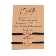 将图片加载到图库查看器,Couple Magnets Bracelets Ocean Waves Charm Pinky Promise Bracelets Adjustable For Women Men Friendship Valentine's Day Couple Bracelet For Women Love Friendship Rope Braided Distance Bangle Magnetic Bracelets Paired Jewelry Bracelet