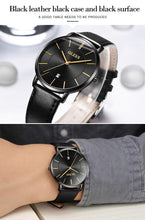 将图片加载到图库查看器,Couple Watches Popular Casual Quartz Women Men Watch Clock Boys Girls Ultra Thin Leather Wristwatch Minimalist Analog Quartz Ultra Thin Watches Leather Strap Fashion Casual Date Watch Waterproof Wrist Watch