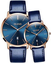 将图片加载到图库查看器,Couple Watches Popular Casual Quartz Women Men Watch Clock Boys Girls Ultra Thin Leather Wristwatch Minimalist Analog Quartz Ultra Thin Watches Leather Strap Fashion Casual Date Watch Waterproof Wrist Watch
