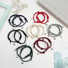 Load image into Gallery viewer, Couples Bracelets Best Friend Attract Women Men Bracelet Red Blue Rope Weaving Magnet Attract Long-Distance Couples Bracelet Mutual Attraction Matching Braided Rope Bracelet Promise Friendship Bracelet Gifts For Boyfriend Girlfriend