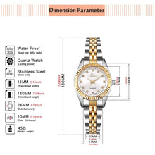 将图片加载到图库查看器,Couples Quartz Men Watch Women Valentine Gift Clock Watches Waterproof Sports Mechanical Watch Stainless Steel Strap Men's Mechanical Wrist Watch For Men Stainless Steel Band
