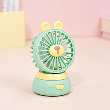 将图片加载到图库查看器,Creative Cartoon Bear Desktop Mini Fans Big Wind Desktop Portable USB Charging Handheld Fan Portable Air Conditioning Handheld Cooling Fan Charging Usb Fan Portable Handheld Fan