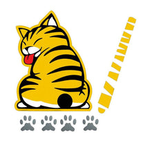 将图片加载到图库查看器,Creative Cat Moving Tail Paws Car Stickers Windshield Rear 3D Window Wiper Cartoon Car Decal Stickers Funny Car Decals and Stickers Cartoon Funny Cat Moving Tail Stickers Windshield Wiper Decals Exterior Accessories for Cars Windshield Wiper Decals
