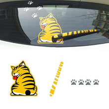 将图片加载到图库查看器,Creative Cat Moving Tail Paws Car Stickers Windshield Rear 3D Window Wiper Cartoon Car Decal Stickers Funny Car Decals and Stickers Cartoon Funny Cat Moving Tail Stickers Windshield Wiper Decals Exterior Accessories for Cars Windshield Wiper Decals