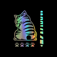 将图片加载到图库查看器,Creative Cat Moving Tail Paws Car Stickers Windshield Rear 3D Window Wiper Cartoon Car Decal Stickers Funny Car Decals and Stickers Cartoon Funny Cat Moving Tail Stickers Windshield Wiper Decals Exterior Accessories for Cars Windshield Wiper Decals