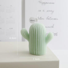 Load image into Gallery viewer, Creative Handmade Cactus Candle Pack Cactus Candles Handmade Delicate Succulent Cactus Candles Flameless Tea Lights Candle Aromatherapy For Decor Birth Photo Props Aromatherapy Candle Ornaments Soy Wax Aromatherapy Small Candles Scented Relaxing Candles
