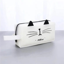 Load image into Gallery viewer, Creative Leather Black Large Capacity Pencil Pouch For Students Unique Colors Stationery Office Pencil Cases