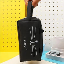 Load image into Gallery viewer, Creative Leather Black Large Capacity Pencil Pouch For Students Unique Colors Stationery Office Pencil Cases