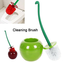 Load image into Gallery viewer, Creative Lovely Cherry Shape Lavatory Brush Toilet Brush And Holder Set Cleaning Bathroom Toilet Accessories Cherry Shape Toilet Brush Standing Toilet Brush Set Compact Household Bathroom Cherry Toilet Brush