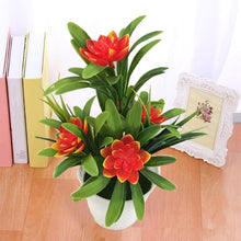 Load image into Gallery viewer, Creative Mini Artificial Fake Flower Potted Bonsai for Christmas New Year Wedding Party Garden Resturant Table Home Decor Mini Potted Plastic Succulents for Home Office Room Decor