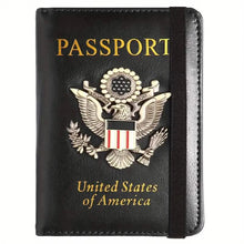 将图片加载到图库查看器,Creative Passport Holder Cover With 3D Metal Badge