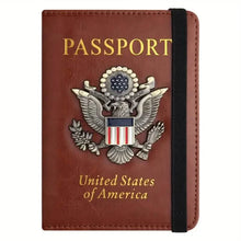 将图片加载到图库查看器,Creative Passport Holder Cover With 3D Metal Badge