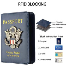 将图片加载到图库查看器,Creative Passport Holder Cover With 3D Metal Badge