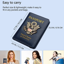 将图片加载到图库查看器,Creative Passport Holder Cover With 3D Metal Badge